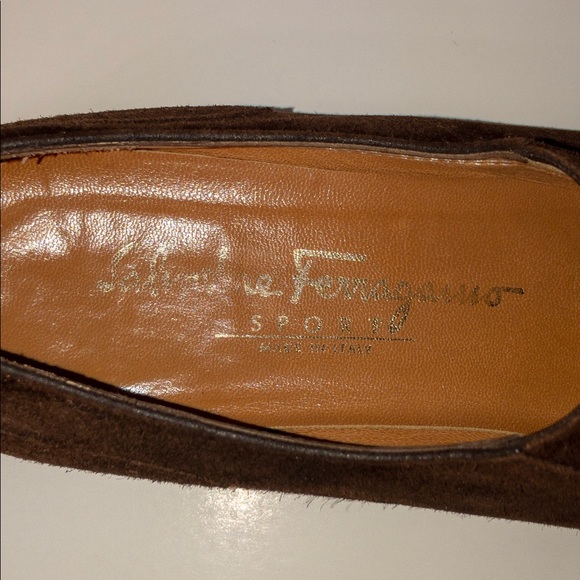 Salvatore Ferragamo Suede Wingtip Oxfords 7.5 AA - Picture 5 of 6